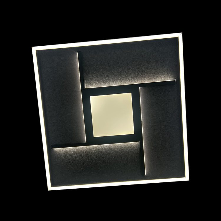 K.Light Black 38WLED Labyrinth Ceiling Fitting – main view