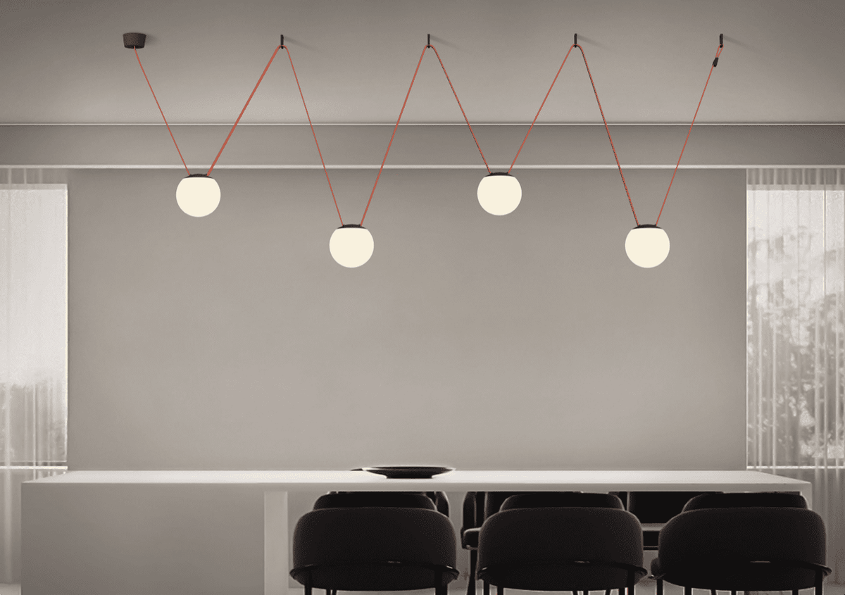 K.Light Black And White LED Flexible Sphere Track Light – view 2