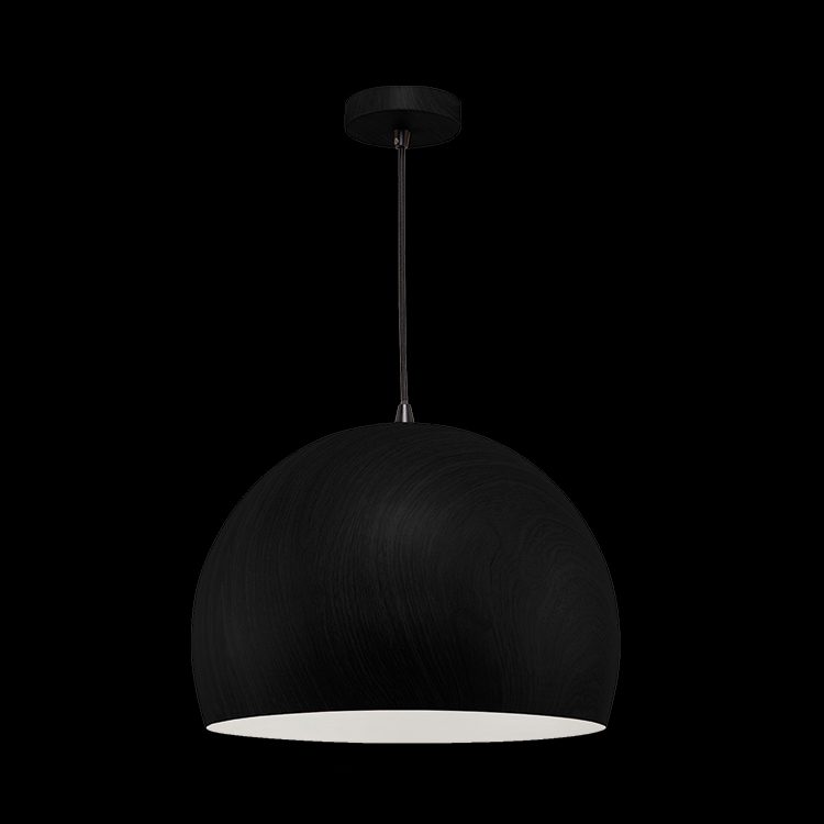K.Light Black Dome Metal Pendant – main view