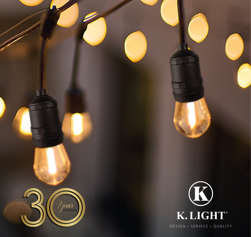 K.Light Black Festoon 10 Lights (Hanging Lampholder) String Lights – view 2