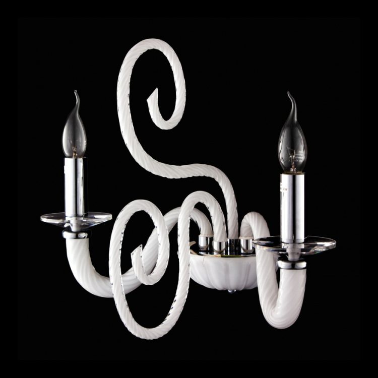 K.Light Black Glass Arm Wall Light – view 2
