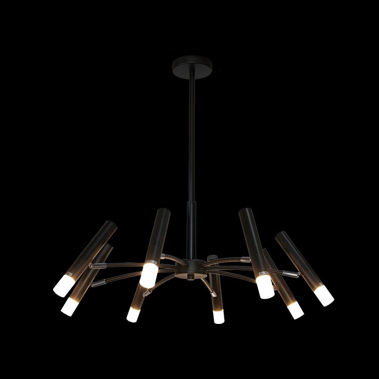 K.Light Black LED 8 Light Octopus Pendant – main view