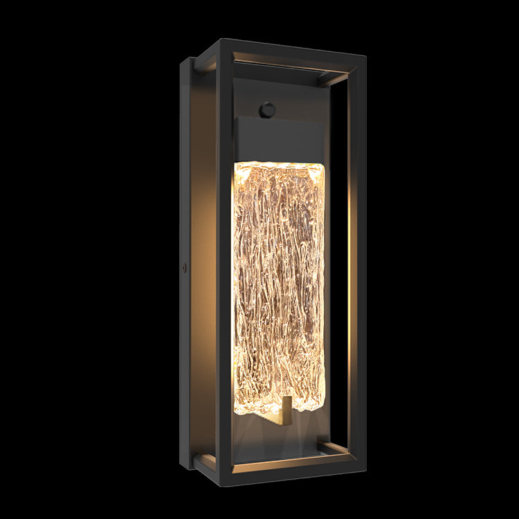 K.Light Black LED Framed Ripple Wall Light – main view