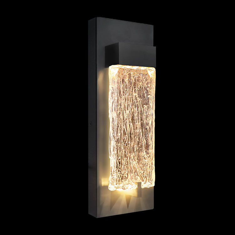 K.Light Black LED Ripple Wall Light – main view