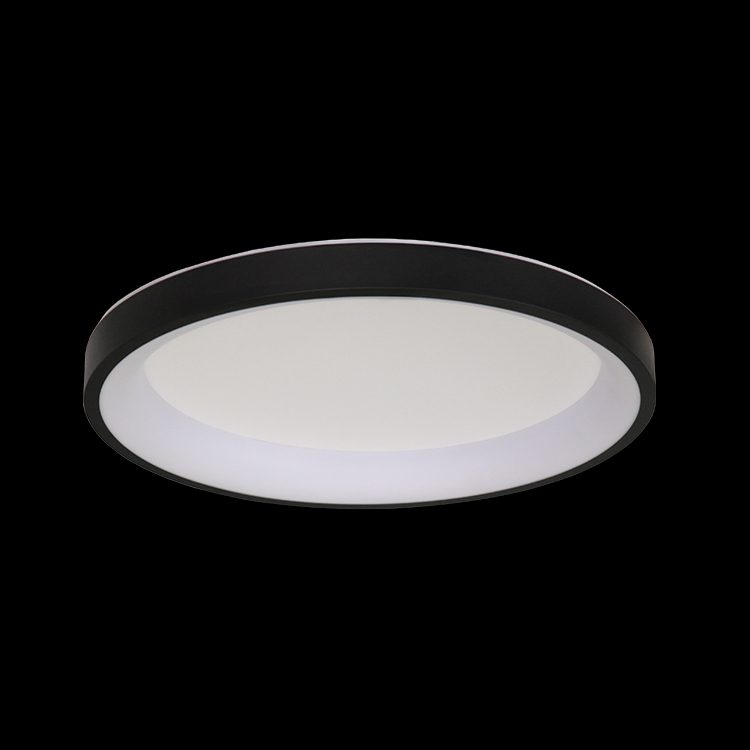 K.Light Black LED Round Framed Ceiling Fitting – main view