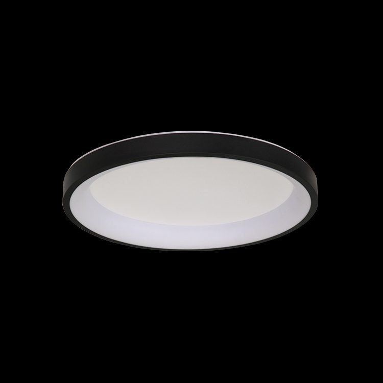 K.Light Black LED Round Framed Ceiling Fitting – main view