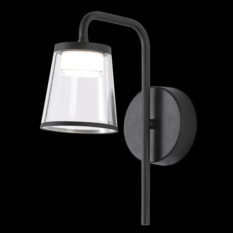K.Light Black LED Tall Aluminium & Acrylic Wall Light – main view