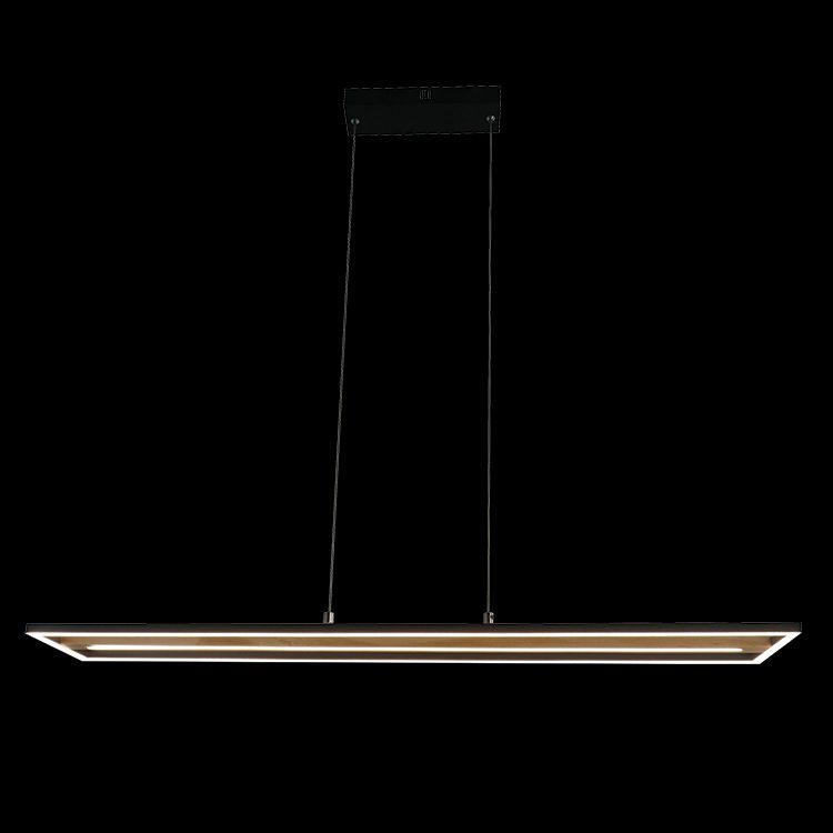 K.Light Black LED Woodline Twin Linear Pendant – main view