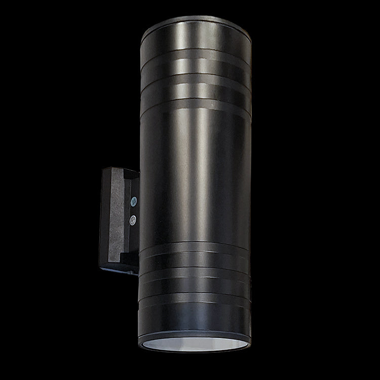 K.Light Black Round Up & Down Coastal Garden Light – main view