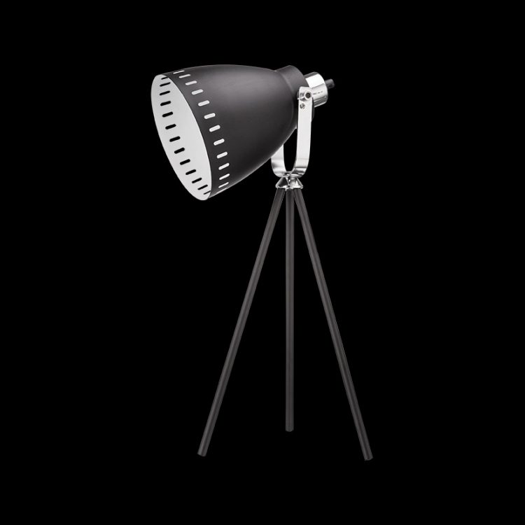 K.Light Black Tri Pod Desk Lamp with In-line Switch – main view