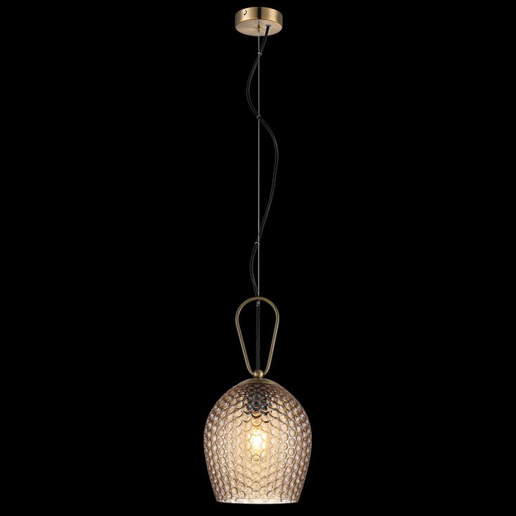 K.Light Cedar Glass Pendant, Amber – main view