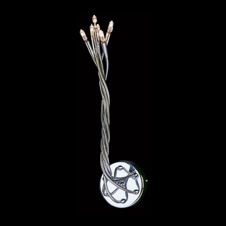 K.Light Chrome G4 Bi-Pin Dance 6 Flexible Arm Wall Light – main view