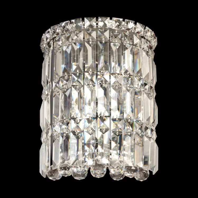K.Light Chrome Large Round Crystal Wall Light – main view