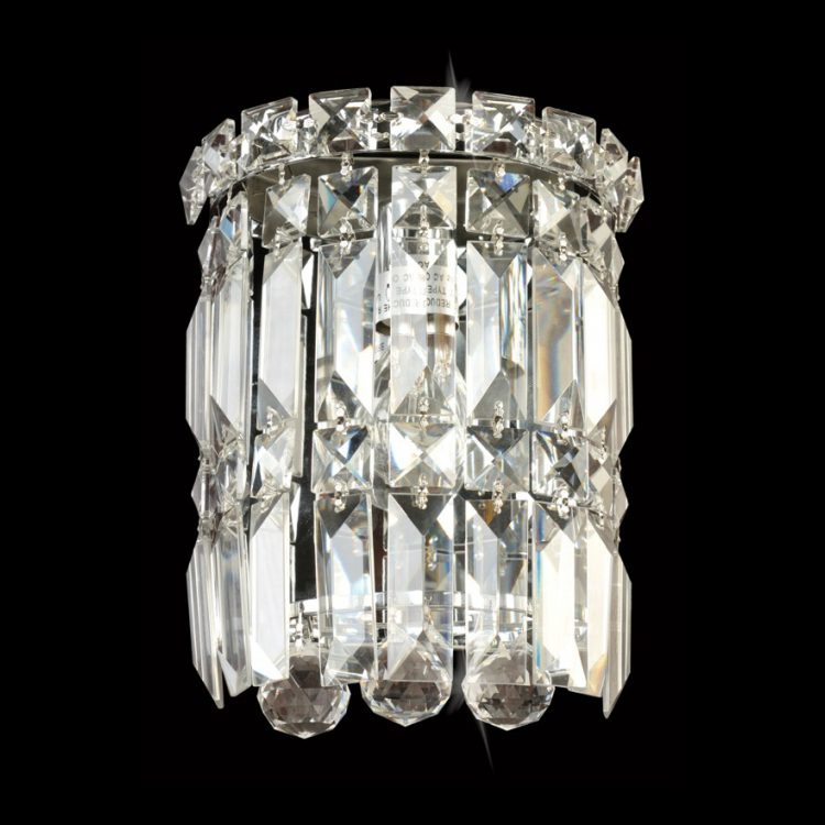 K.Light Chrome Large Round Crystal Wall Light – view 2