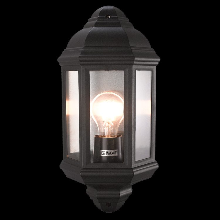 K.Light Coastal Polypropylene Half Lantern Wall Light – main view