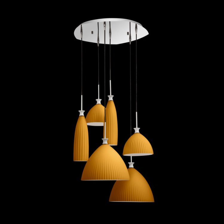 K.Light Glass Round Cluster Pendant – main view