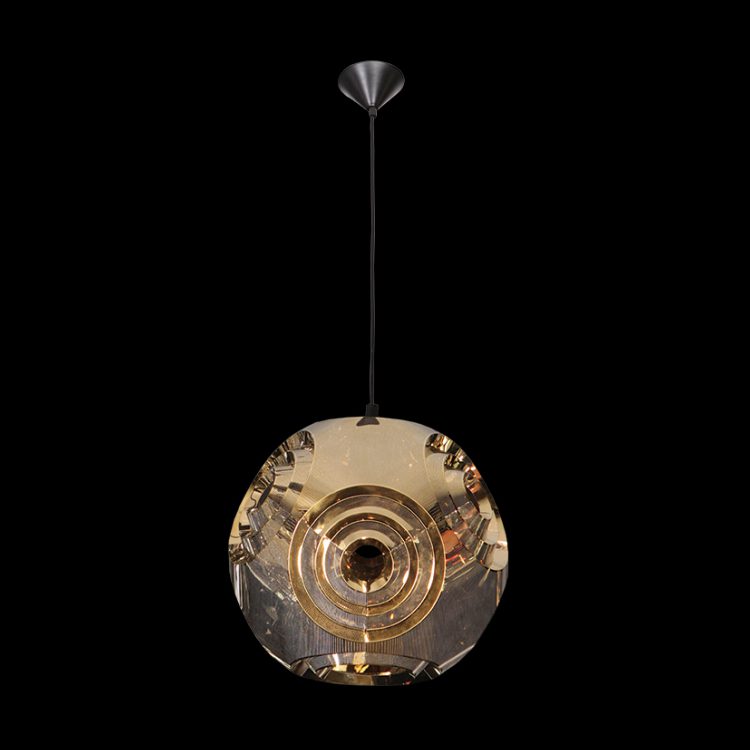K.Light Gold 304 Stainless Steel Large Stainless Steel Rose Pendant – main view