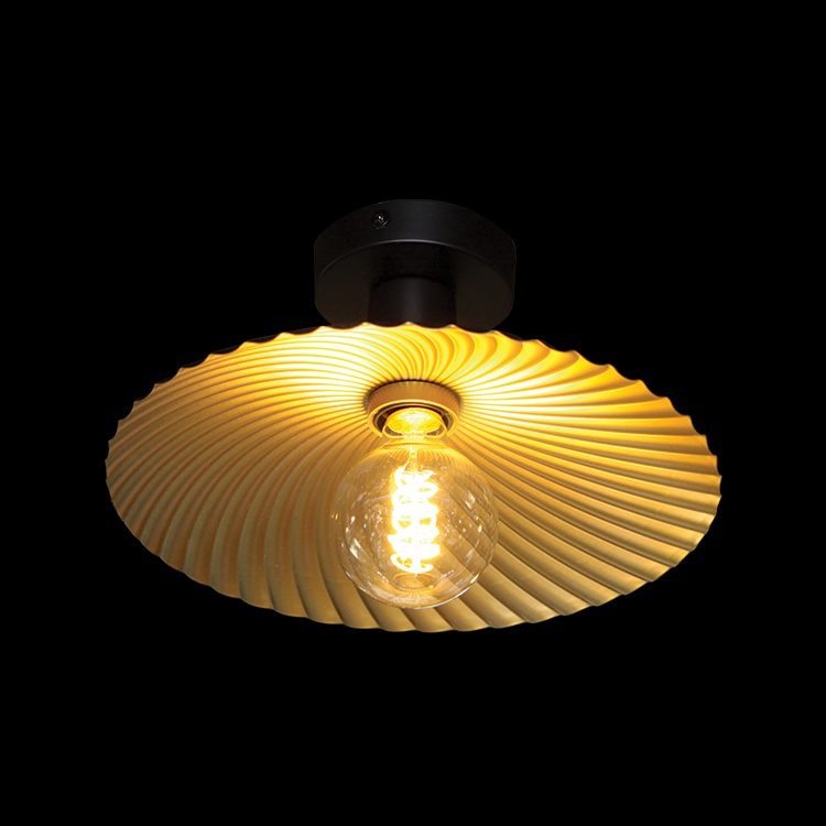 K.Light Gold & Black Golden Shell Ceiling Fitting – main view