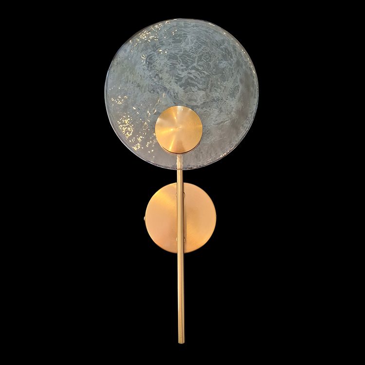 K.Light Gold LED Glazed Wall Light – main view