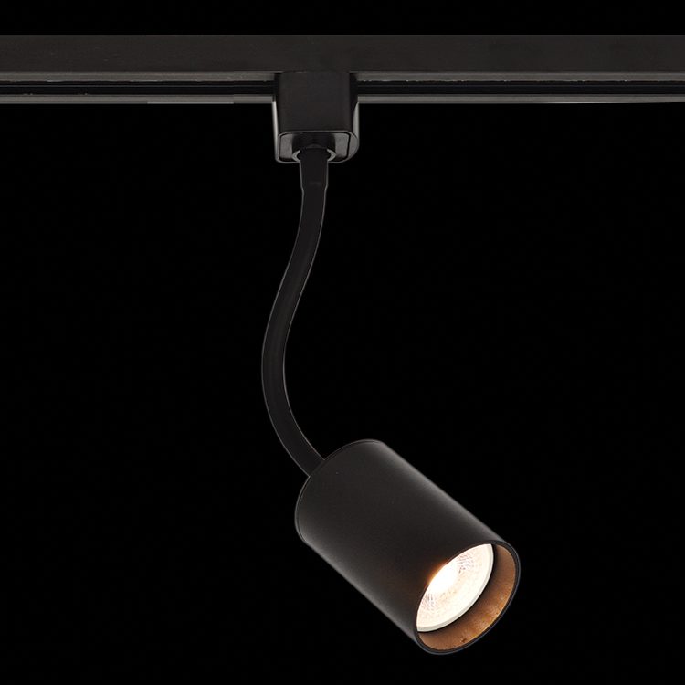 K.Light Goose Neck Spot 3Wire Track Black – main view
