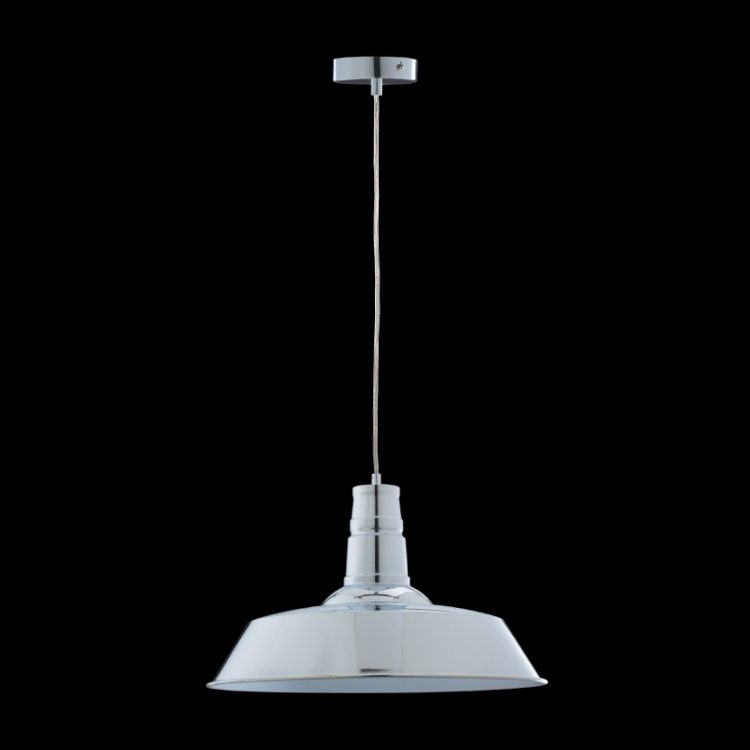 K.Light Large Metal Pendant, Chrome – main view