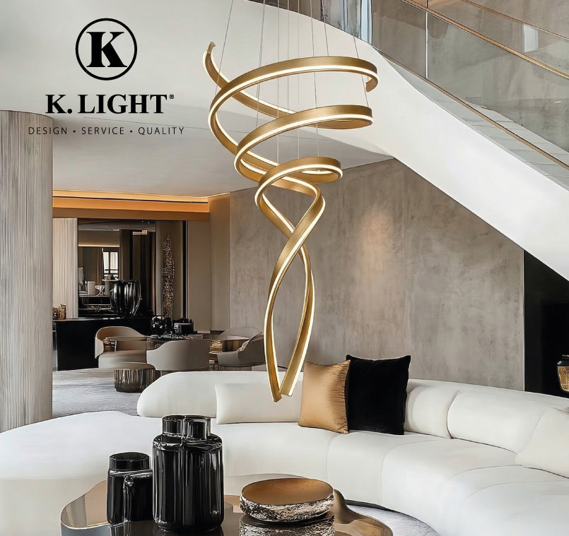 K.Light LED Black Swan Pendant – view 3