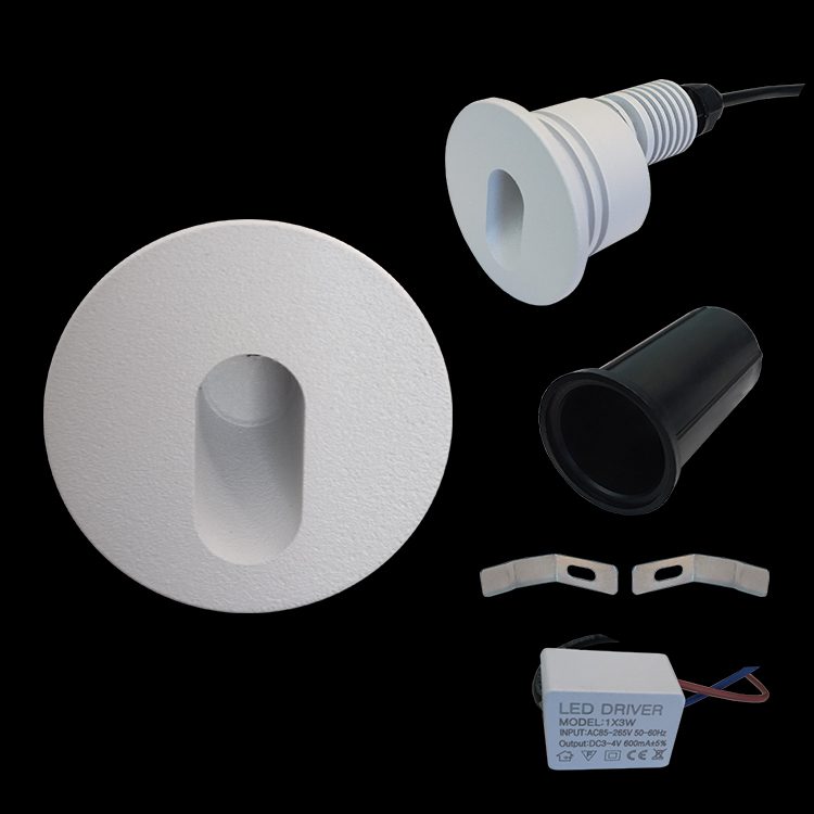 K.Light LED SMD Round Recessed Step Light – view 2