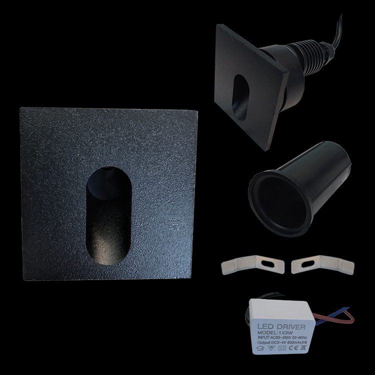 K.Light LED SMD Square Recessed Step Light – main view