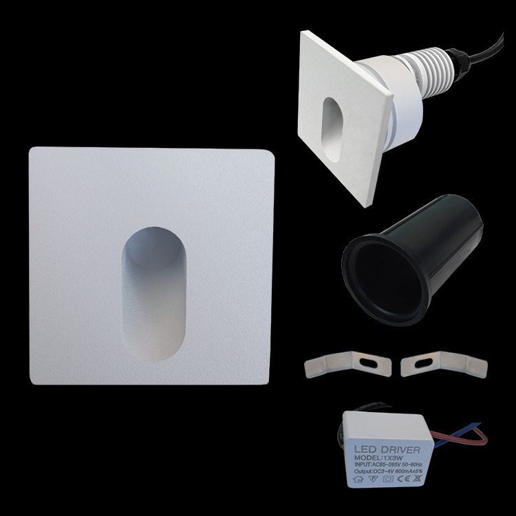 K.Light LED SMD Square Recessed Step Light – view 2