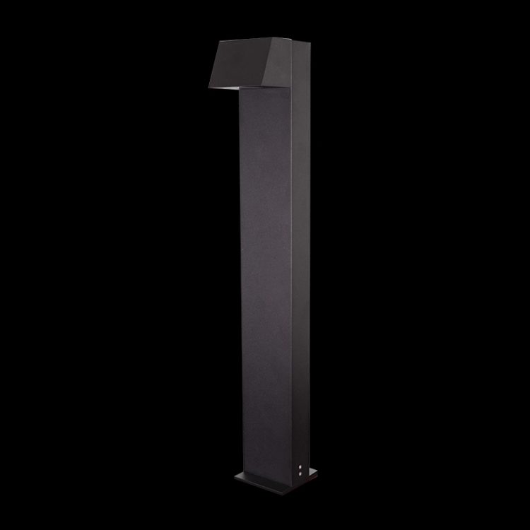 K.Light Matt Black LED COB Bollard – main view