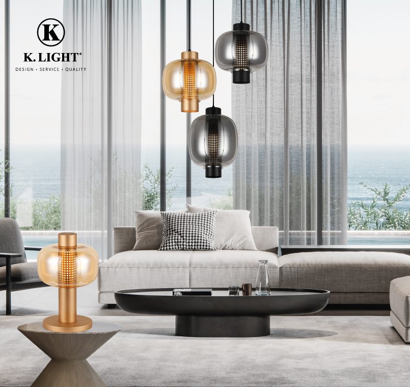 K.Light Medium Chicago Glass Pendant – view 2