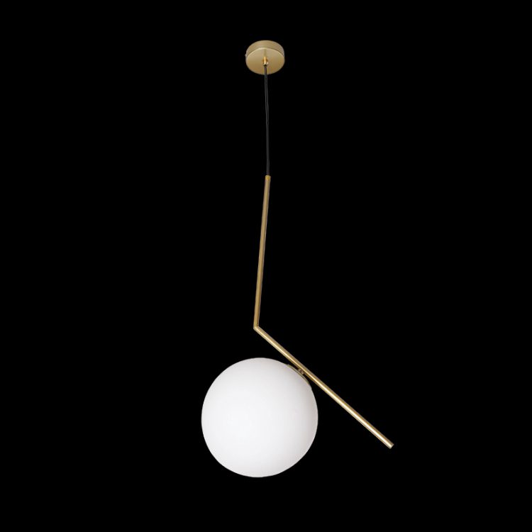K.Light Medium Satin Gold Branch Pendant – main view