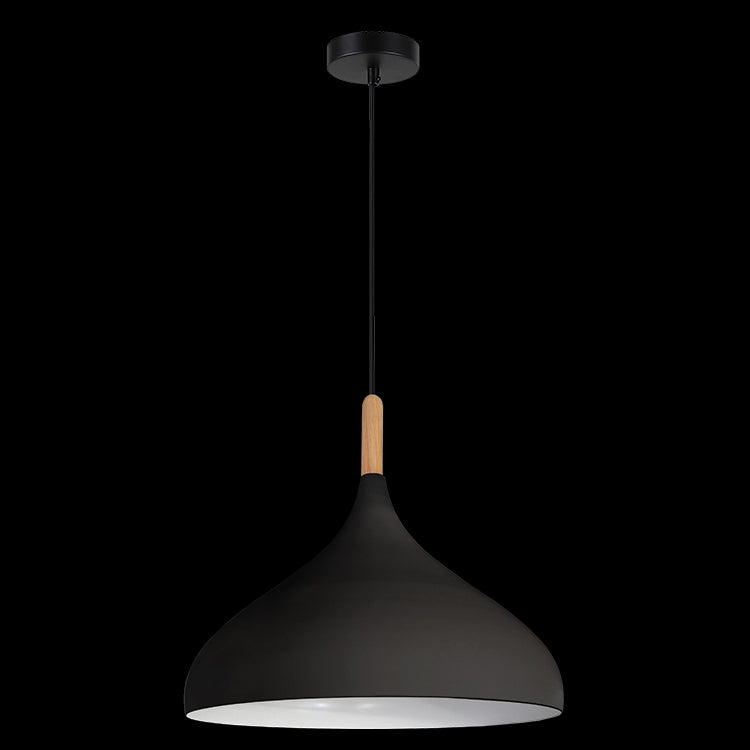 K.Light Metal & Wood Modern Pendant – main view