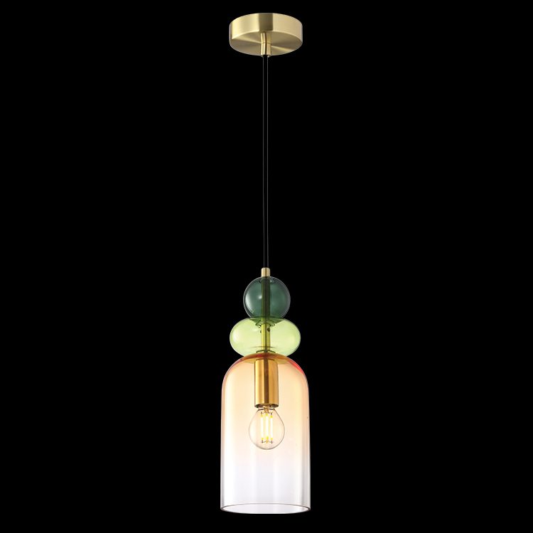 K.Light Rainbow Blue Shadow Glass Pendant – view 4