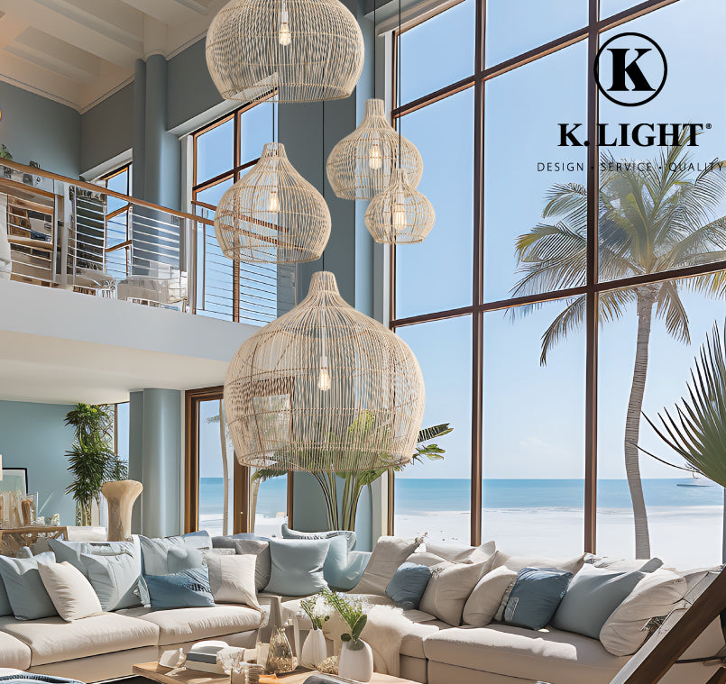 K.Light Rattan Pendant – view 2