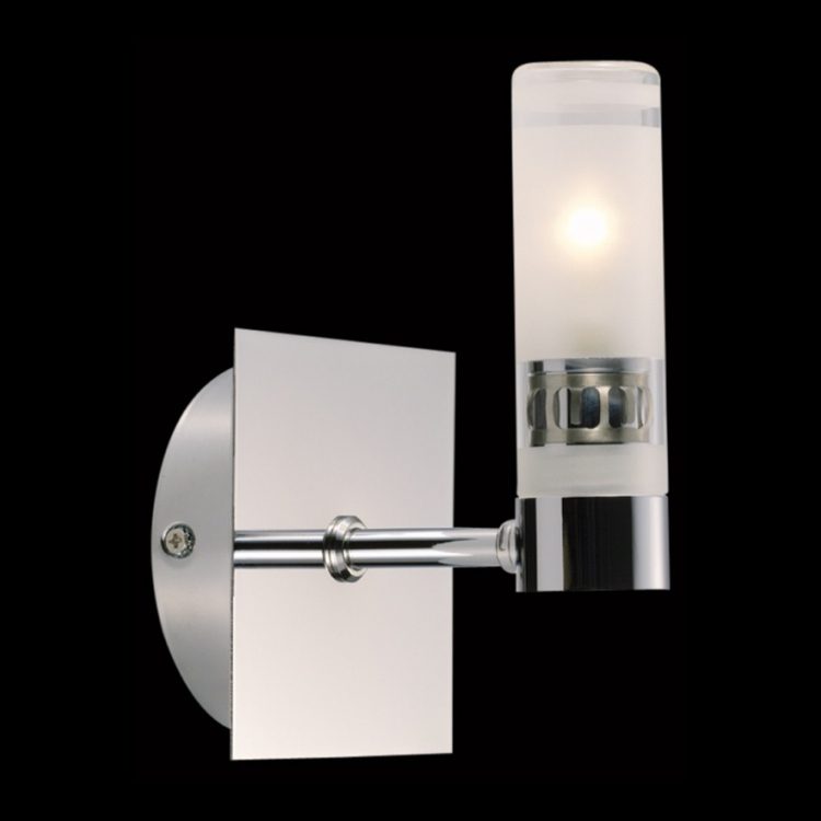 K.Light Single Vertical IP44 Frosted Glass Wall Light – main view