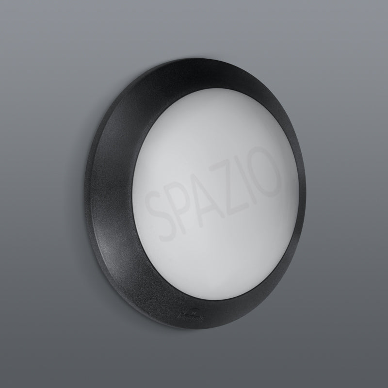 Spazio Berta Black Outdoor Ceiling Light – main view