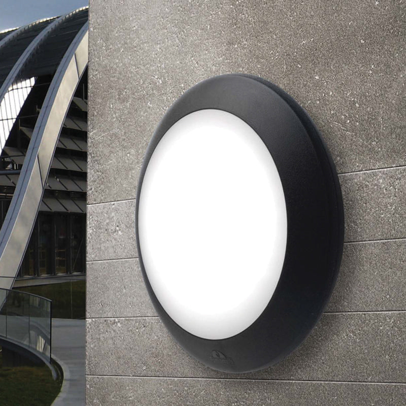 Spazio Berta Black Outdoor Ceiling Light – view 2