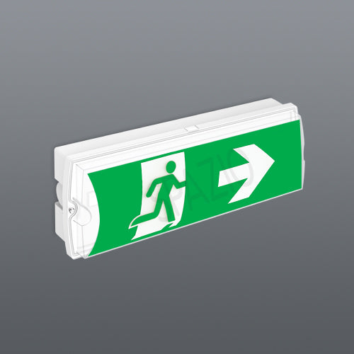Spazio Emergency LED Bulkhead-Wall Mount White – view 2