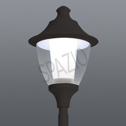 Spazio Gino 400 Black Garden Light – main view