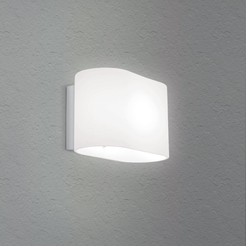 Spazio Ice Chrome & Opal Wall Light – view 2