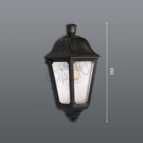 Spazio Iesse Black Outdoor Ceiling Light – main view