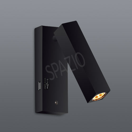 Spazio Loca Usb Polished Stainless Steel Wall Light – view 2