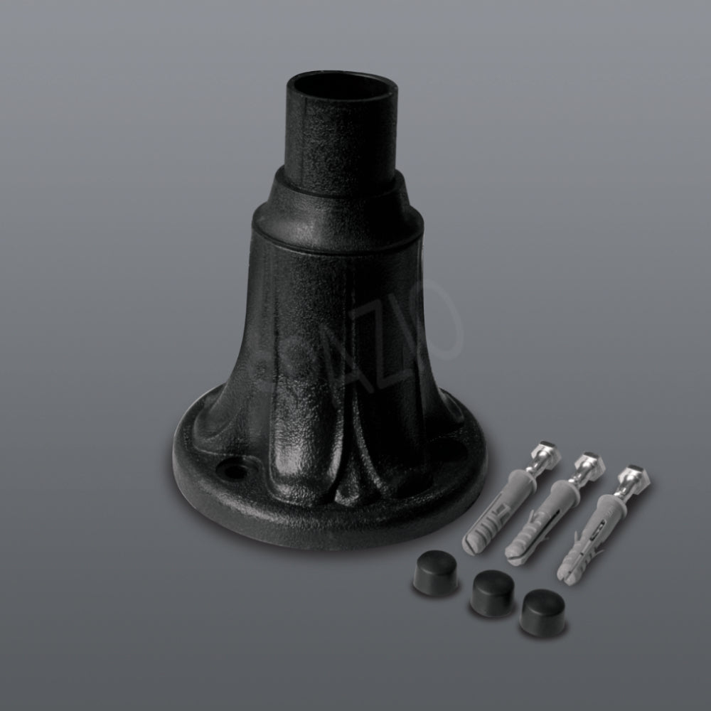 Spazio Lot Base Only Black Garden Light – main view
