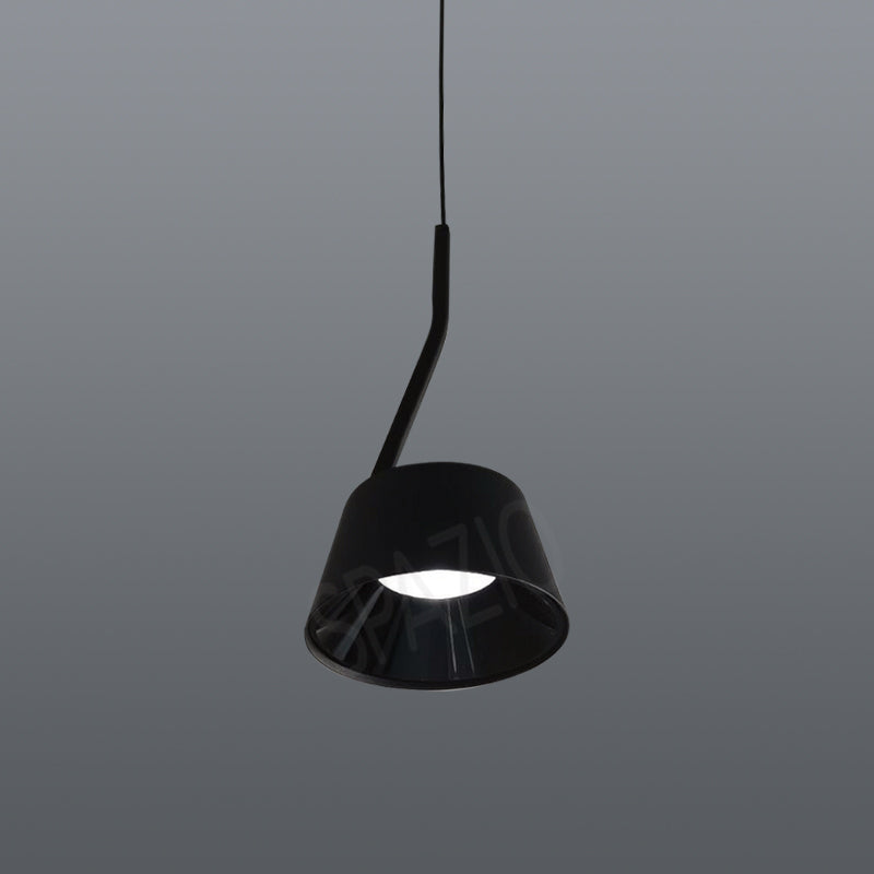 Spazio Lotus Matt Black Pendant Light – main view