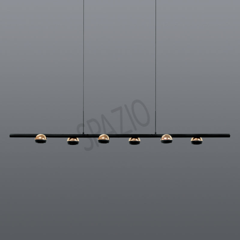 Spazio Marrakesh Black & Gold Pendant Light – main view