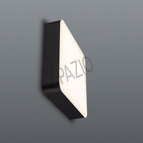 Spazio Modena Square Black Outdoor Ceiling Light – main view