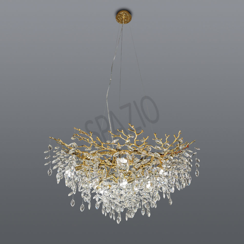 Spazio Palazzo Gold Pendant Light – view 2