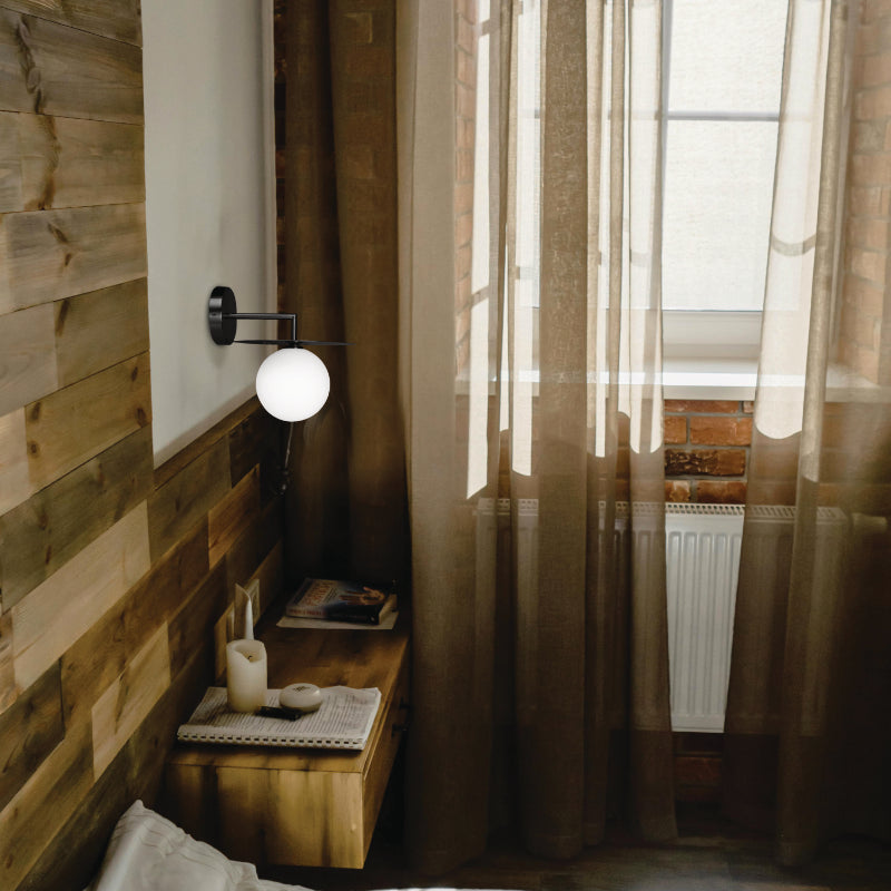 Spazio Senna Black Wall Light – view 2