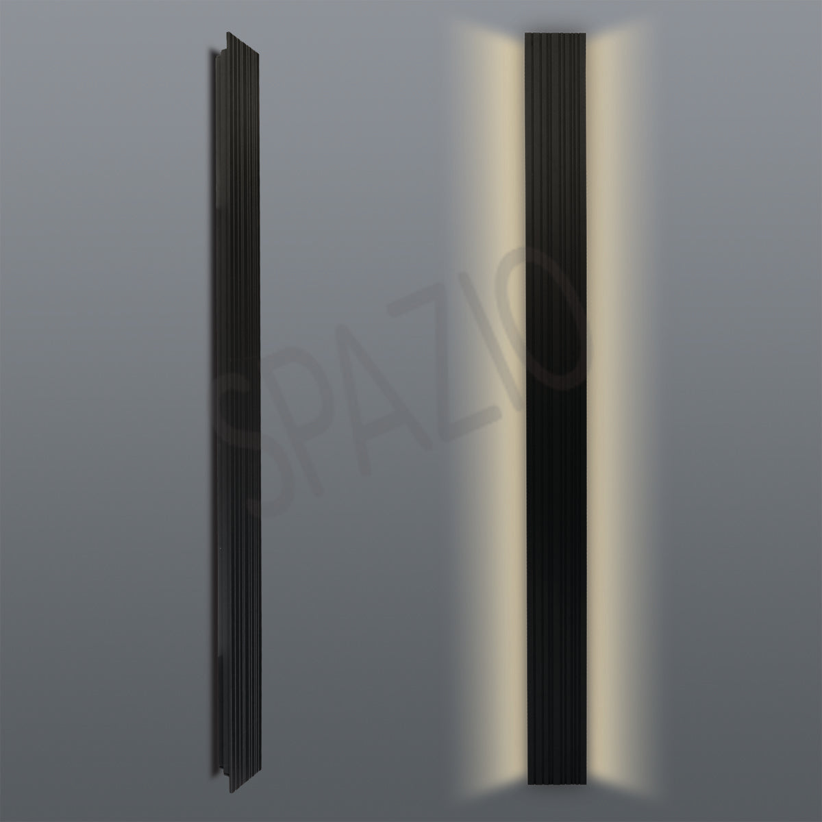 Spazio Silhouette Black Outdoor Ceiling Light – main view